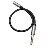 Clyictz Audio-Adapter-Konvertierungskabel 6,35mm 1/4 Männlich auf 3,5mm 1/8 Weiblich Stereo-Klinkenstecker für Verstärker, Gitarre, Keyboard, Klavier, Heimkino 150CM