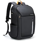 Ponhog Rucksack Herren, Groß Laptop Rucksack 17 Zoll, Reiserucksack mit Anti Diebstahl Computerfach, Laptoptasche für Reise Business Arbeit Weekender, Schwarz