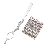 SOIMISS Handlicher Manueller Haarschneide mit Ersatzklingen Präzises Haarschneiden und Barttrimmen Leichtes Haarschneidewerkzeug für Herren und Heimgebrauch