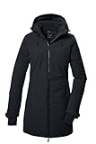 killtec Damen Funktionsparka/Parka mit Kapuze KOW 307 WMN PRK, schwarz, 42, 41821-000