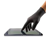 PANKTI Schwarze Nitril-Einweghandschuhe, 200 Stück, latexfreie, puderfreie Gummihandschuhe, robuste und durchstichfeste Handschuhe für Männer und Frauen (groß, 200)