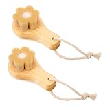 Beaupretty 2 Stück Gesichtsbürste Austausch des Gesichtsschrubbers Duschwäscher für den Körper Gesichtsreinigungsbürste Hautpflegebürste Gesichtswaschbürste hölzern Khaki