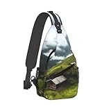 LZQPOEAS Schultertasche für Damen und Herren, Cross-Brusttasche, Hill-Station, Sling-Rucksack, Umhängetasche, Bauchtasche, Tagesrucksack