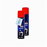 SomosTrade | 2 x 300 ml Feuerzeuggas für Feuerzeuge | mit 5 Adaptern | Nachfüllgas | Nachfüller Gas | Flamierbrenner | Sturmfeuerzeuge | Stabfeuerzeuge |