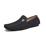 Bruno Marc Herren Klassische Mokassins Wildleder Flache Slipper Weich Comfort Bootsschuhe SCHWARZ 3251314 Größe 44.5EU/11US