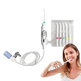 Kioriur Munddusche für Wasserhahn, Munddusche mit 6 Düsen, nicht elektrische Munddusche für Wasserhahn, zur Reinigung der Zähne, verstellbare Mundpflege und