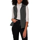 Amazon Essentials Damen Ärmellose Polar Soft Fleece-Weste Mit Klassischer Passform (Erhältlich In Übergröße), Dunkelgrau Meliert, XL