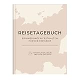 memoriecation® Reisetagebuch zum Ausfüllen - Unser Travel Journal ist dein inspirierendes Tagebuch für Urlaub, Weltreise oder Städtetrip - Perfektes Reise Geschenk für Weltenbummler - A5