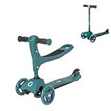 Evo EVO 3-IN-1 Cruiser Scooter | Einstellbare Griffhöhe | 3-stufiges austauschbares Design | Scooter mit Sitz in 2-rädrigen Tretroller umwandelbar | Idealer erster Scooter für Kinder ab 1 Jahr