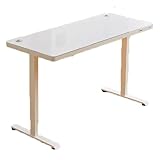 Höhenverstellbarer elektrischer Schreibtisch, Computertisch aus gehärtetem Glas für Heimbüro, ergonomischer Arbeitsplatz für Produktivität, Arbeitszimmer