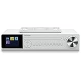 Grundig GKR1020 DKR 2000 BT DAB + CD Küchenradio mit Bluetooth, DAB + Empfang und CD-Player Weiß