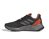 adidas Herren Terrex Soulstride Walking Shoe, Core Black/Grey/Solar Red, 45 1/3 EU