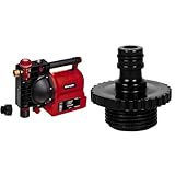 Einhell Hauswasserautomat GE-AW 1042 FS & Einhell Adapter 33,3 mm AG (Pumpen-Zubehör, passend für 33,3 mm / 1 Zoll Pumpen-Innengewinde, zum Anschluss eines Gartenschlauchs)