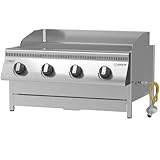 Einbau Gasgrill 'Hermann XL - Basic' Einbaugrill für Outdoor Küche Grillküche – Gasgrill 100% aus Edelstahl – Fettwanne mit Frontauszug – 4x5kW Brenner – Made in Germany – Direkt vom Hersteller