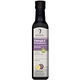 Dr. Budwig Premium Omega 3 DHA + EPA Öl Maracuja (250ml) - Bio Leinöl & Algenöl - hochdosiertes DHA & EPA - vegan - flüssig - laborgeprüft - auch für Kinder - Alternative Fischöl & Omega 3 Kapseln