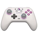 GameSir Nova HD Rumble Wireless Controller für Nintendo Switch, PC, iOS, Android, Hall Effect Sticks, RGB Beleuchtung, 1200mAh Akku (Retro-Weiß)