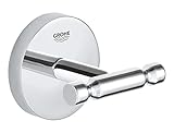 GROHE Start Cosmopolitan - Bademantelhaken (Material: Glas/ Metall, vedeckte Befestigung), chrom, 41168000