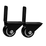 Homoyoyo 2Stücke Möbel Lenkrollen Mit Hochleistungsrädern Für Hartholzboden Teppich Geräuscharme Universalrollen Für Werkbänke Möbel Geräte