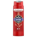 Old Spice Captain 3-in-1 Duschgel für Haar, Gesicht und Körper 250 ml, langanhaltende Frische, Duft von Parfumqualität, Tiefenreinigung