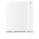 S SIENOC Aluminium Venetian Blind Alu Jalousie Alujalousie Schalusie Jalousette Fenster Rollo Montage-65x220cm-Weiß