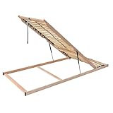 Madera 7-Zonen-Lattenrost für Bettkastenfunktion, 28 Federleisten, Birkenschichtholz Größe 80 x 200 cm, Farbe Öffnung Vorn