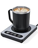 Maestri House Kaffeetassenwärmer mit 4 Temperatureinstellungen und 1-12-Stunden-Timer für den Schreibtisch, elektrischer tragbarer Getränkewärmer für Zuhause und das Büro