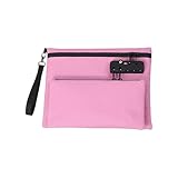 CBag Geld - Persönliche Gegenstandstür mit Reißverschluss, Organizer für wichtige Dokumente | Tragbare doppellagige Geldtasche mit Schloss für Camping Für die Schule In