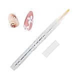 Nagellack Stift, 3D Art Nagelweißstift, Graffiti Stifte Pinsel Nageldesign für Frauen, Schmücken Maniküre Werkzeuge French Nails (Weiß)