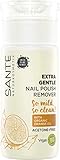 SANTE Naturkosmetik Extra Gentle Nail Polish Remover, Nagellack-Entferner mit Bio-Orangenöl & Bio-Alkohol, Acetonfrei, Mild & pflegend, Vegan, 100ml