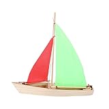 Milisten Holz Segelboot DIY Bausatz für Handgefertigtes Pädagogisches Fördert Kreativität und Motorische Fähigkeiten Sicher und Langlebig für Jungen und Mädchen Zufällige Zufällige Farbe