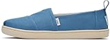 TOMS Jungen Classic Alpargata Flacher Slipper, Ozeanblau, 19.5 EU