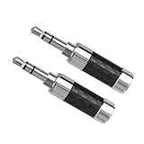 KAHDGSS 3,5 mm rhodinierte Kopfhörerstecker für HiFi-Hörgeräte und professionelle Soundgeräte