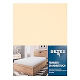 Traumschloss Spannbetttuch »Biber« 100% Baumwolle | Feinbiber-Ausführung für extra Wärme an kalten Tagen | Natur | 90-100x200cm