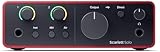 Focusrite Scarlett Solo 4. Gen USB-Audio-Interface für Gitarristen, Sänger und Produzenten — Aufnahmen in HiFi-Studioqualität sowie sämtliche Software, die Sie zur Aufnahme benötigen
