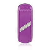 Börner Scheibenschneider DesignLine • Gemüsehobel ideal als Gurkenhobel, Gurkenschneider, Krauthobel • Obst & Gemüse in Scheiben schneiden • Made in Germany • Küchenhobel (Violett)