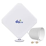 4G LTE Antenne, SMA Antenne 35dBi Dual Mimo Omnidirektionale Netzwerk WLAN Antenna Kompatibel mit WLAN-Router,3G/4G Mobile Hotspots, MiFi LTE Router, Huawei B525,ZTE -Kabel 2m