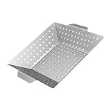 MERRYHAPY Non Stick Bbq Kohlenstoffstahl mit Löchern für Fleisch Gemüse Freien Langlebig Reinigen