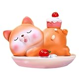 YUNNIAN Fun Dessert Miniaturfigur Kleine Displayharzen Statue Zur Spannungsreduktion Auto Armaturenbrett Dekorative Ornamentsharze Tierkuchen Desktop Dekoration