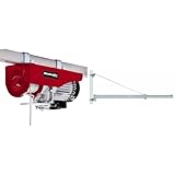 Einhell Seilhebezug TC-EH 600 (1050 W, Tragkraft ohne Umlenkrolle 300 kg auf 18 m/mit Umlenkrolle 600 kg auf 9 m, 18 m Drahtseil (Ø 4,5 mm), inkl. Sicherheitsbügel, Schwenkarm)