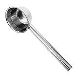 Ipetboom Edelstahl Schöpfkelle mit Langem Stiel Ergonomischer Wasserlöffel für Küche und Bad Langlebig Komfortabler Griff Spülmaschinenfest Vielseitig für Suppen und Wasser Geeignet