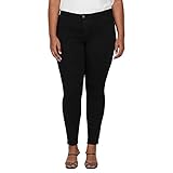 ONLY Carmakoma Carthunder Push Up Reg Skinny Jeans Noos, Noir (Black Black), W36 (Herstellergröße: 46) Damen