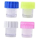 SEWOART 4 Teilige Farb Kontaktlinsen Reinigungsbox Reinigungskoffer Für Kontaktlinsen Tragbar Kontaktlinsen Waschmaschine Linsenreiniger Kontaktlinsen Reiniger Manuelle