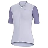 Santic Radtrikot Damen Kurzarm Atmungsaktiv Fahrradtrikot Fahrrad Shirt Mit Rückentaschen Lila M