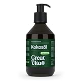 GreatVita Kokosöl fraktioniert, 1er Pack (1 x 250 ml) in Glasflasche inkl. Pumper