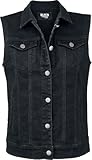 Black Premium by EMP Damen schwarze Jeansweste XL