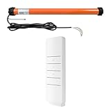 3T-MOTORS Funk-Markisenmotor 3T45-50RBX, für Gelenkmarkisen bis 8 m Ausladung, 100 kg Zugkraft, 50 Nm Drehmoment – inkl. Funk-Handsender, Adaptersatz 78 mm und Montagezubehör