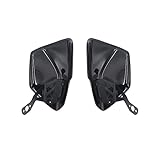 Lenker-Handschutz Für K1600GT Für K1600GTL 2017-2020 Für K1600B K1600 Motorrad Handschutzscheibe Handschutzabdeckung Windschutzscheibe Handschutz Schildschutz(Schwarz)