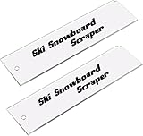 GIONAR 2 Stück Skiwachs Abzieher - Abziehklinge Ski -Skiwachs Abziehklinge -Abziehklinge Ski Schärfer für Alpine Ski Freeride & Snowboard Base Wax