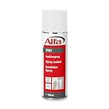 Alfa Isolierspray weiß 500 ml Profi-Qualität Hochdeckendes Grundierspray zur Absperrung von Problemuntergründen