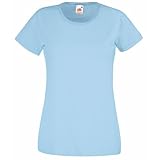 Fruit of the Loom T-Shirt Medium Himmelblau